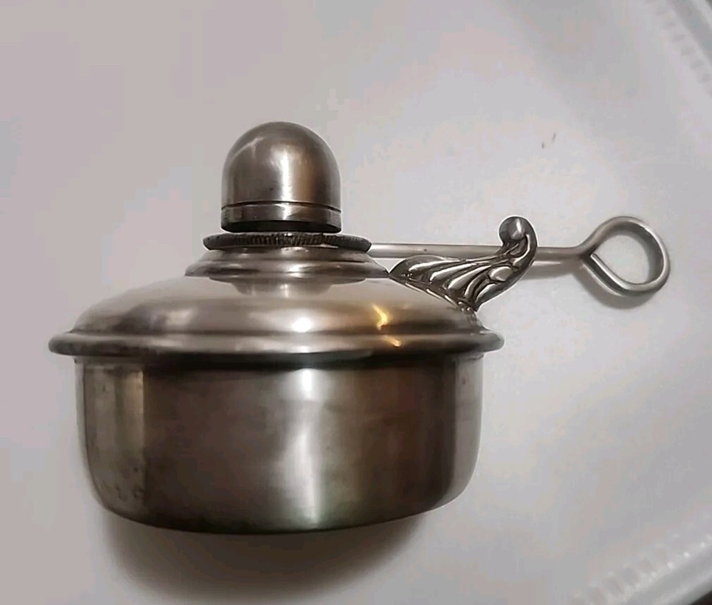 Vintage Silver Plate Silverplated Chafing Dish burner Oil Lamp