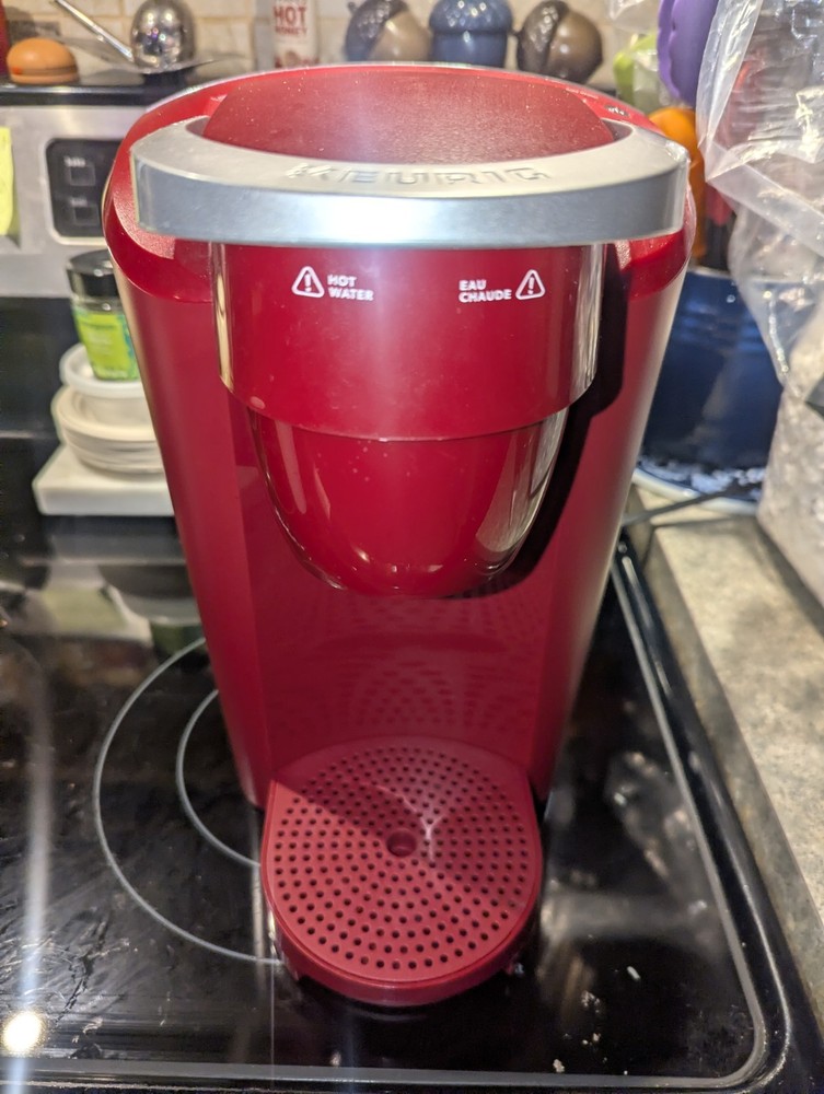 Red K-Compact K35 3 Cup Sizes Coffee Maker Counter Space Friendly 8.2" Width.