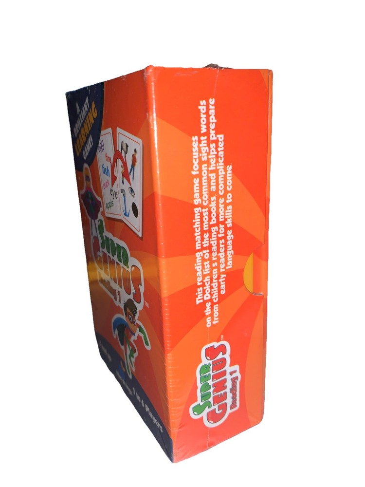 Super Genius Reading 1 Learning Card Game (Complete And Only Played Once)