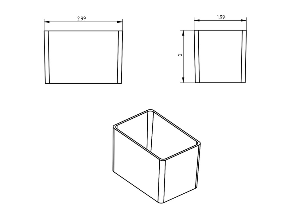 96pc 2x3" Drawer Organizer Bins Modular Storage Hardware Craft Toolbox