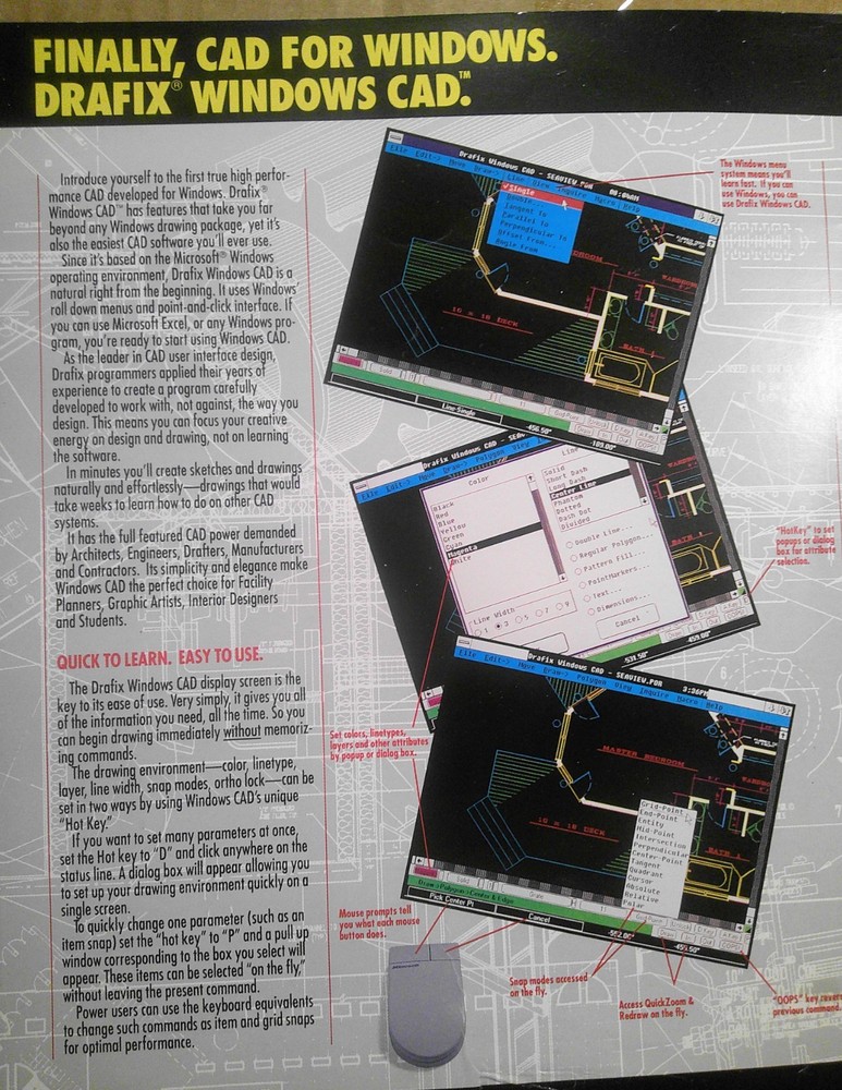 1989 Drafix Windows CAD Press Kit, by Foresight Resources