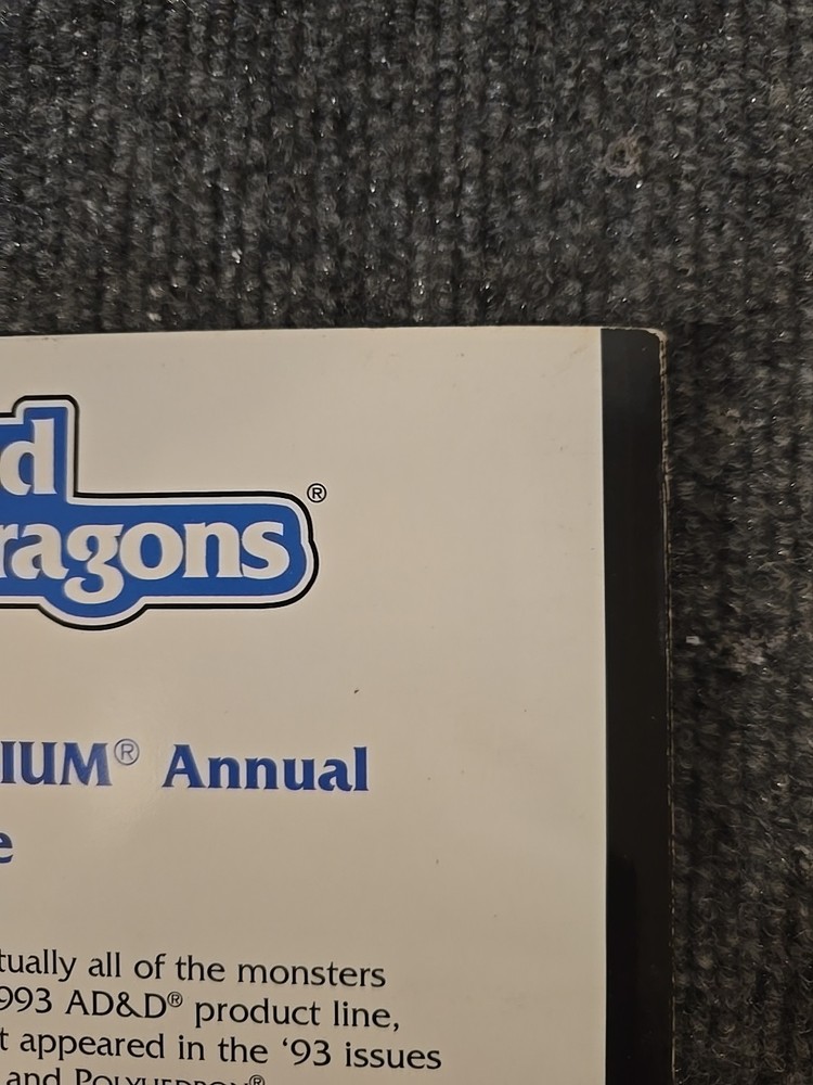 Advanced Dungeons & Dragons Monstrous Compendium Annual Volume One 1994