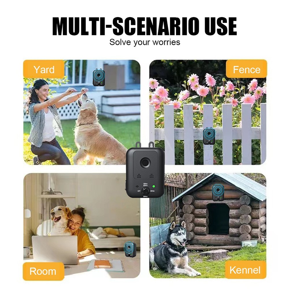 Dog Bark Deterrent Device, Sonic Bark Deterrents with 3 Modes