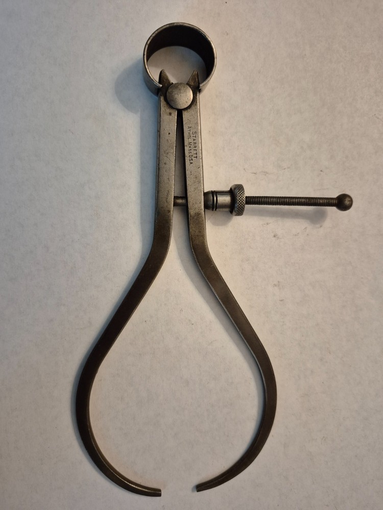 Starrett No. 275-6 Outside Caliper Spring Type 6" SQUARE LEGS Quick Nut