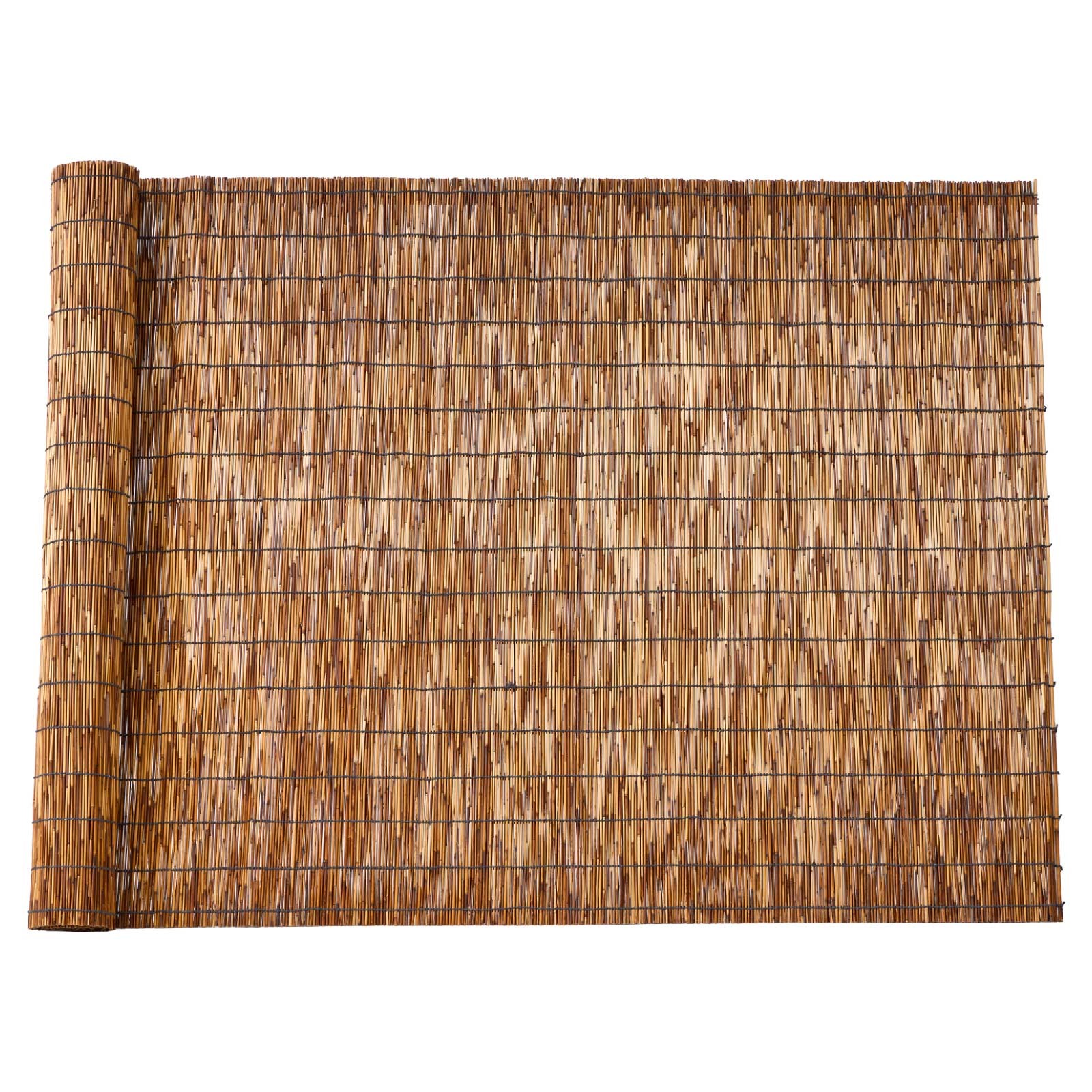 Uimoso Natural Reed Fence Panels 4 ft x 16.4 ft, 3 Pack Privacy Screen Rolls