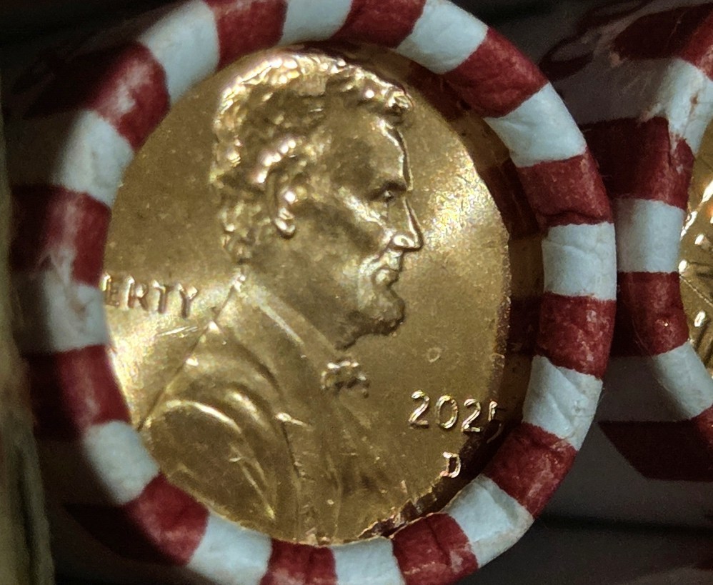 2025 D Penny Rolls, -5- Rolls & 5 Tubes* FREE SHIPPING*LAST YEAR! Uncirculated!!