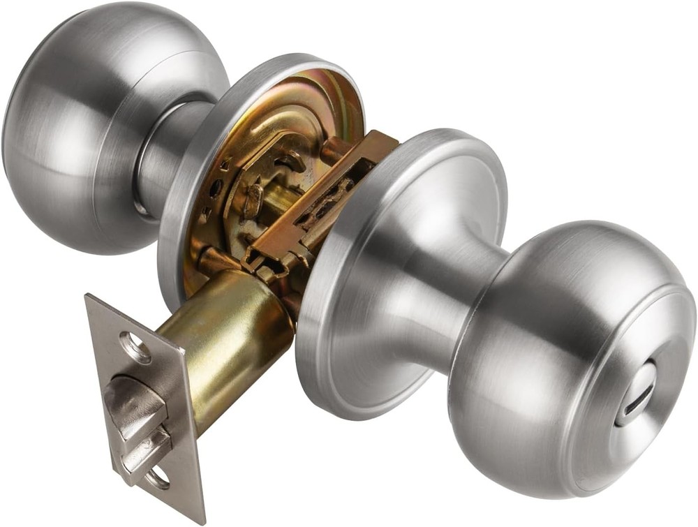 Brushed Nickel Door Knobs Interior,Bath & Bed Privacy 1,