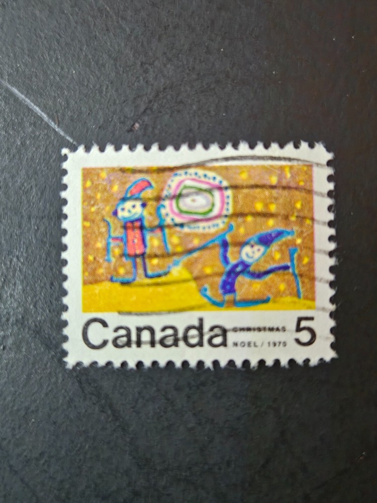 CANADA stamp ERROR - SCOTT#522iii used (BLACK DOT BETWEEN M&A)