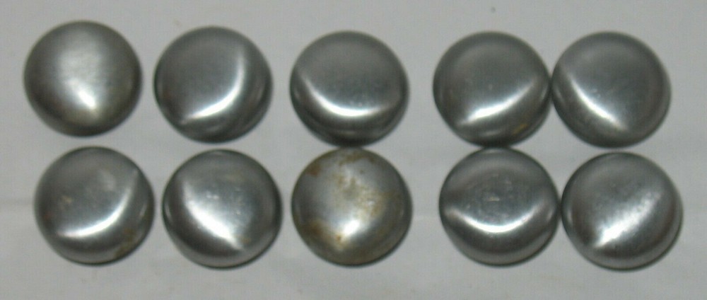 10 Vintage Brushed Chrome Distressed Dresser Drawer Pulls Knobs Hardware