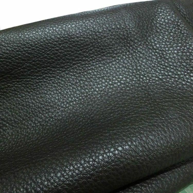 Black Lichee Pattern First layer leather fabrictobago cowhide for Leathercraft