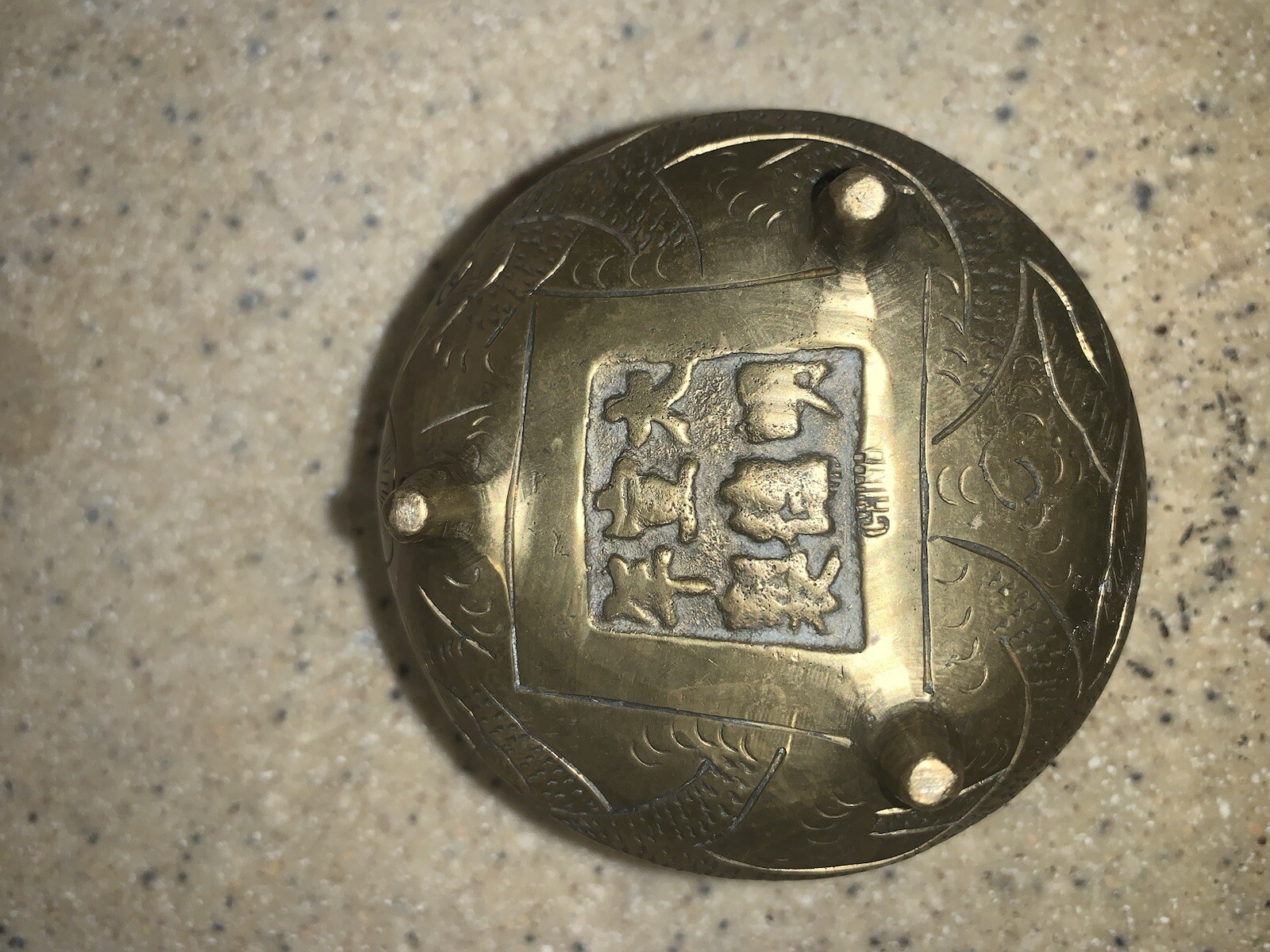 Vtg Chinese Small Brass Censer Tripod Incense Burner Xuande Reign 6 Hallmarks