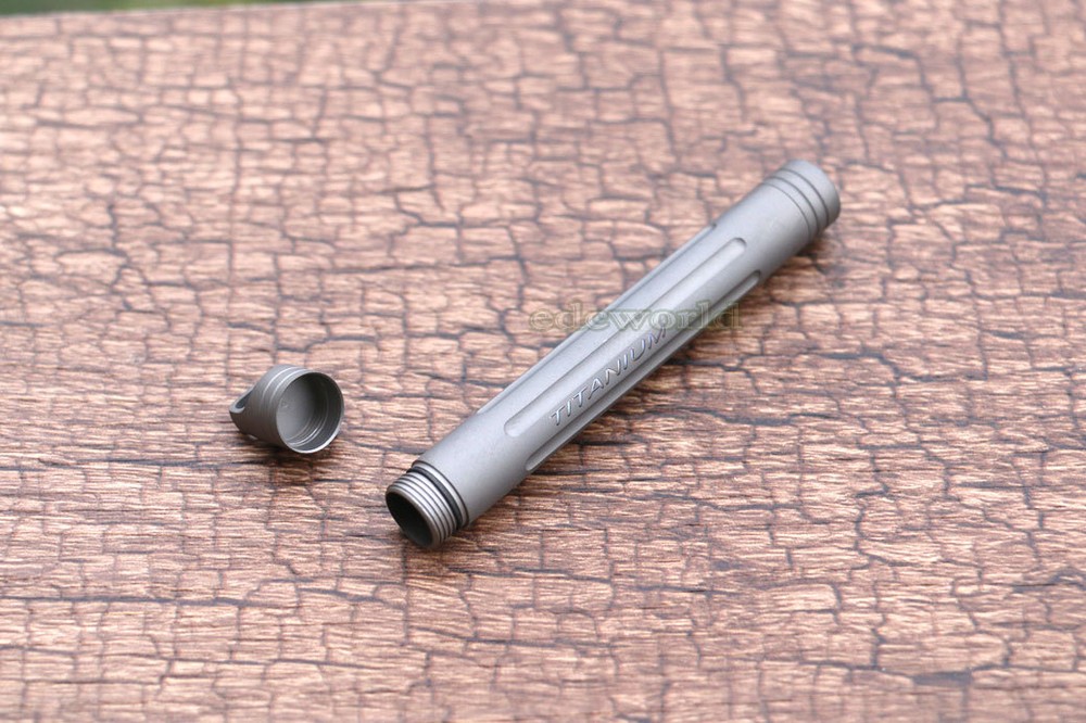EDC Titanium Portable Outdoor Multi Tool Waterproof Pill Capsula Case Box
