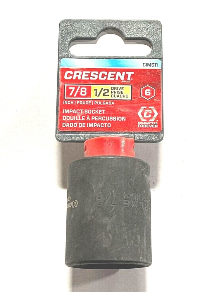 Crescent 1/2" Drive 7/8" Impact Socket 6 Point CIMS11