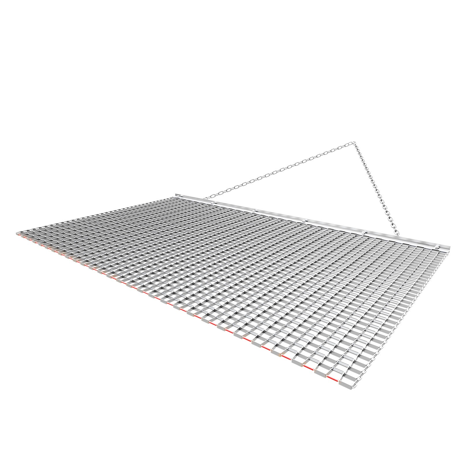 Uimoso 6 x 3 ft Chain Harrow Rake for ATV, UTV, and Tractor Use