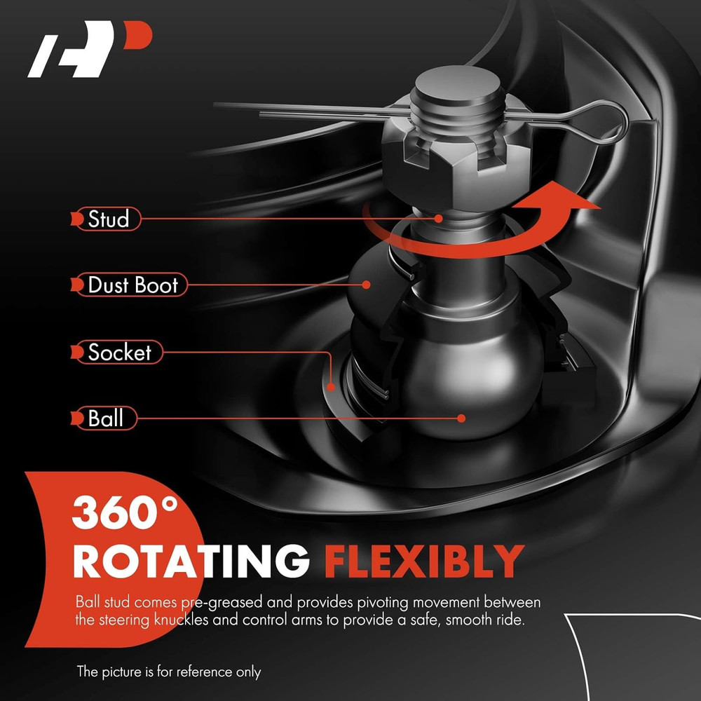 Front Left Upper Control Arm, with Ball Joint & Bushing, Compatible with Dodge D