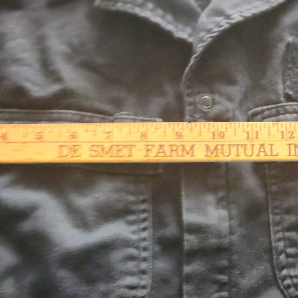 US Navy Coverall 40L Flame-Resistant Utility Dark Blue Hook Loop Tag Left Side