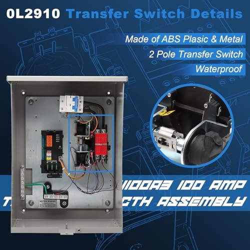 Automatic transfer switch for generator power systems