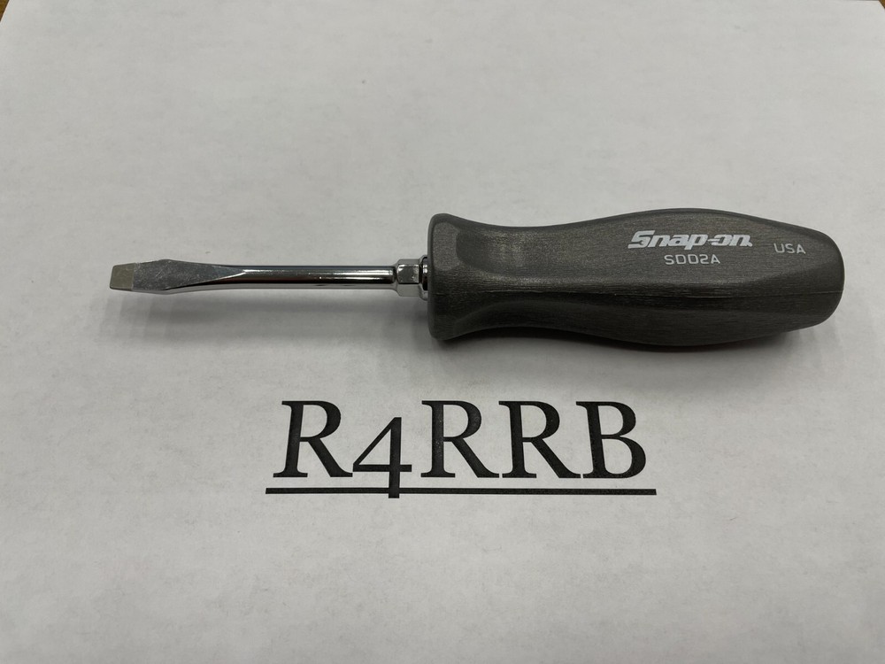 Snap-on Tools NEW DARK TITANIUM Hard Handle 3/16" Flat Head Screwdriver SDD2ADT