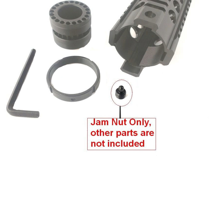 Free Float Quad Rail Part - 2 PCS Jam Nut Screws Bolt for locking Barrel Nut