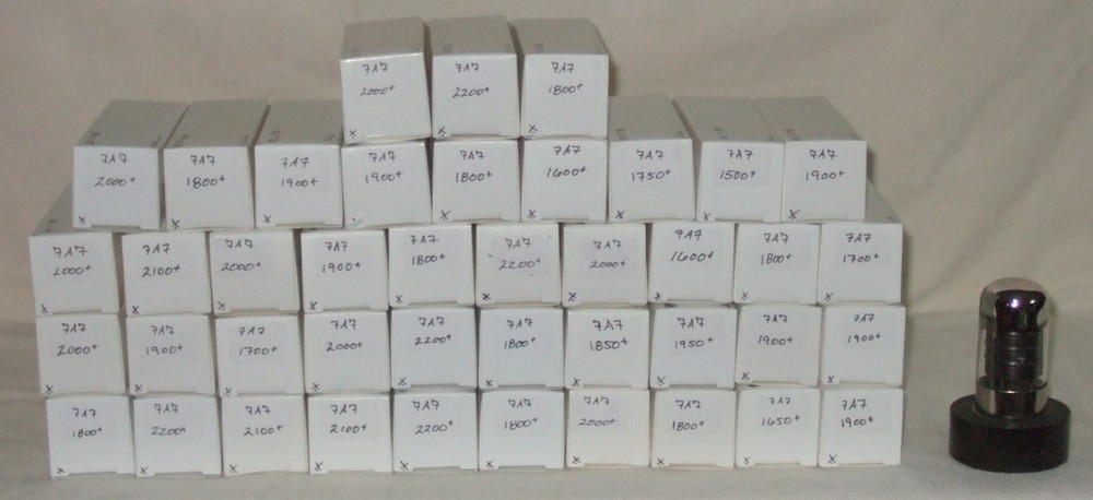 Type 7A7  Loktal Loctal vacuum tubes radio, TV, HAM, tested, repackaged, used