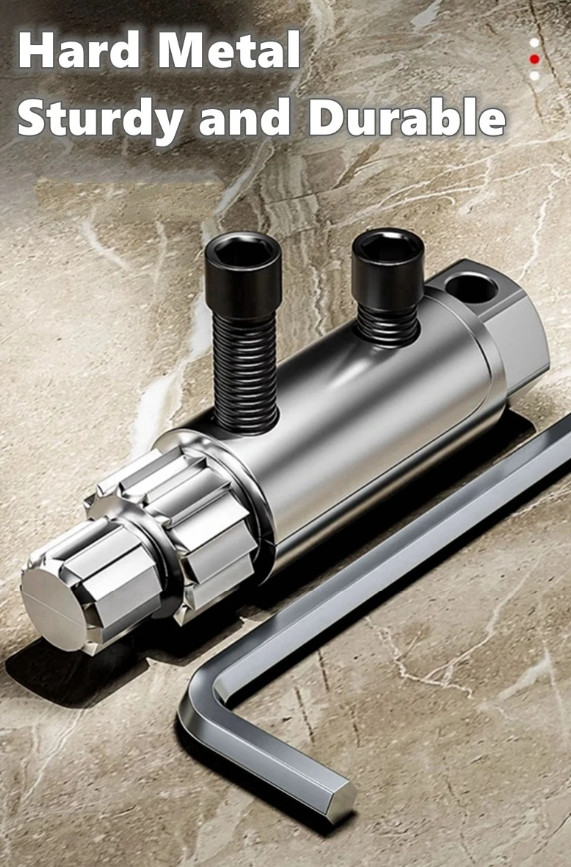 1set Universal Faucet Angle Valve Extractor – Screw & Broken Pipe Removal Tool