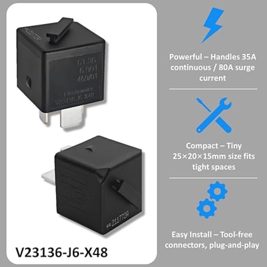 12VDC Automotive Power Relay for E90 E91 E92 E93 CAS Module