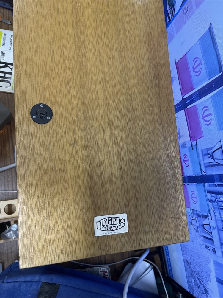 Vintage Olympus KHC Microscope & 5 Objectives – Working Light – Japan + Extras