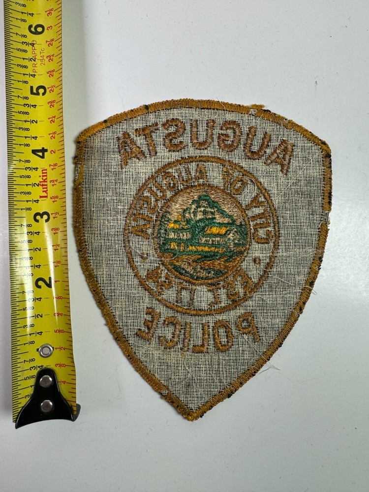 Augusta Police Maine ME Felt Patch
