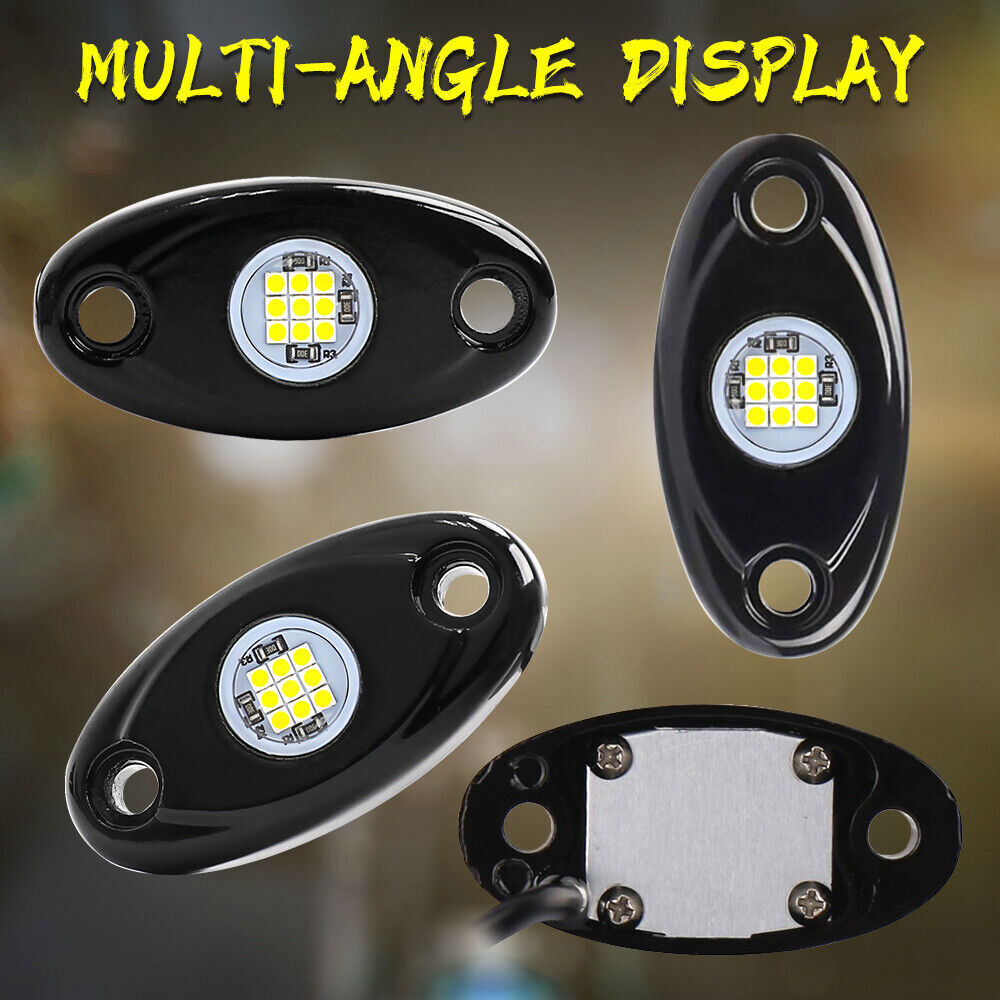 24Pods White LED Rock Lights Underbody Fit Chevy Silverado 1500 2500 1999-2022