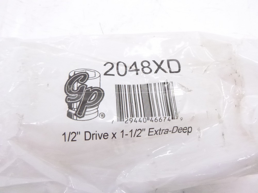 Grey Pneumatic 2048XD 1/2" Drive x 1-1/2" Extra Deep Impact Socket