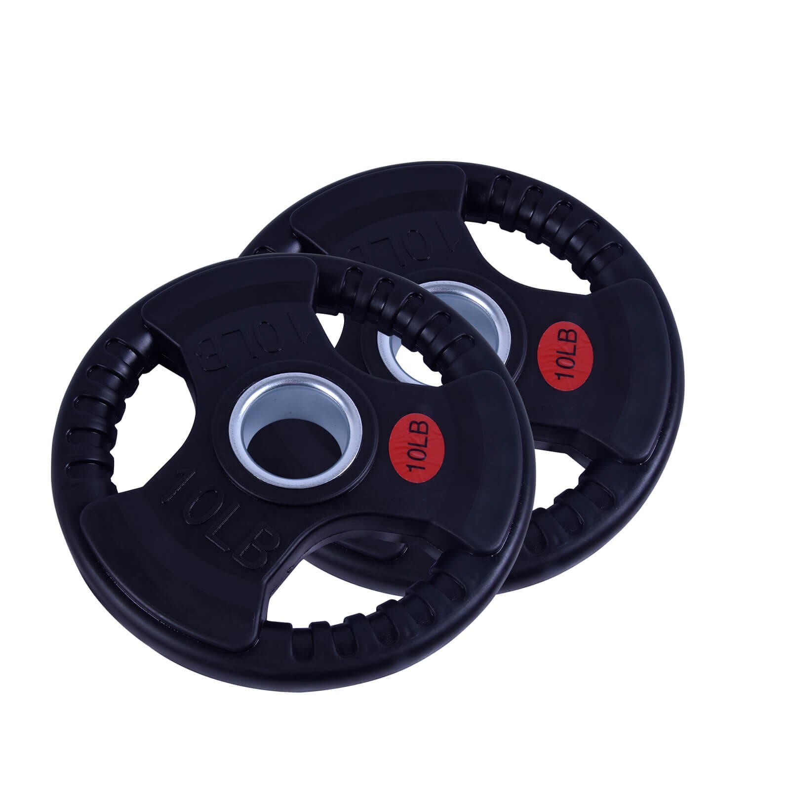 10 Lbs-45 Lbs Rubber Dumbbell Plate Heavy Duty Non Slip Grip Home Gym Weights