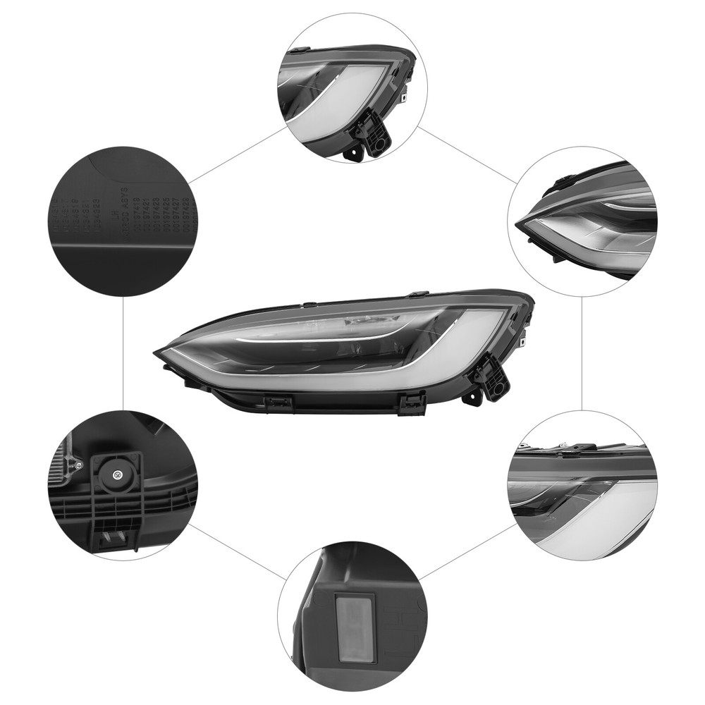 For 2021-2024 Tesla Model X LED Headlight Assembly Headlamp Left Driver Side