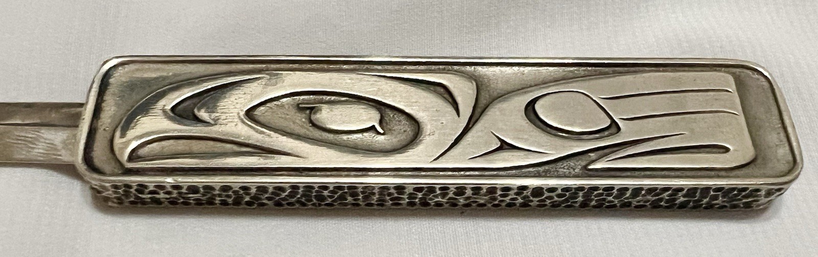 NATIVE AMERICAN GITXSAN Artist DANIEL YUNKWS Silver Metal LETTER OPENER Canada