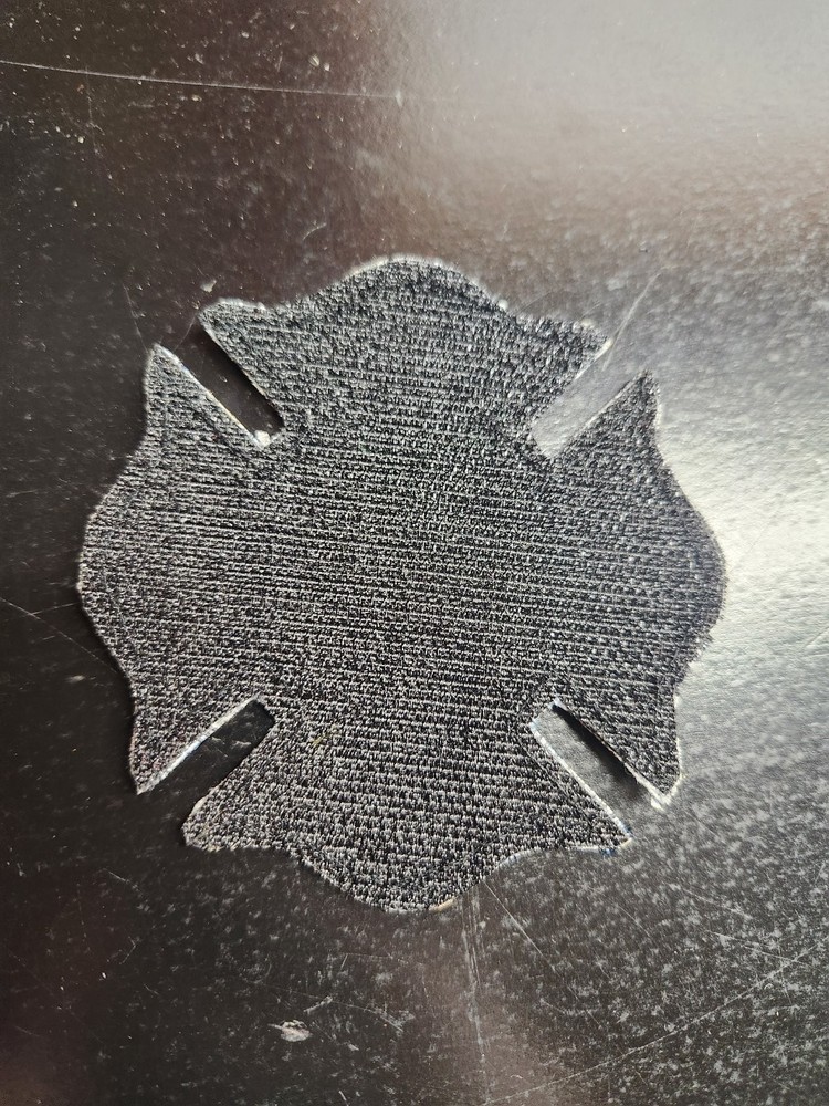 Afghan Firefighter Fire Department Patch Maltese Cross OEF Hook Loop