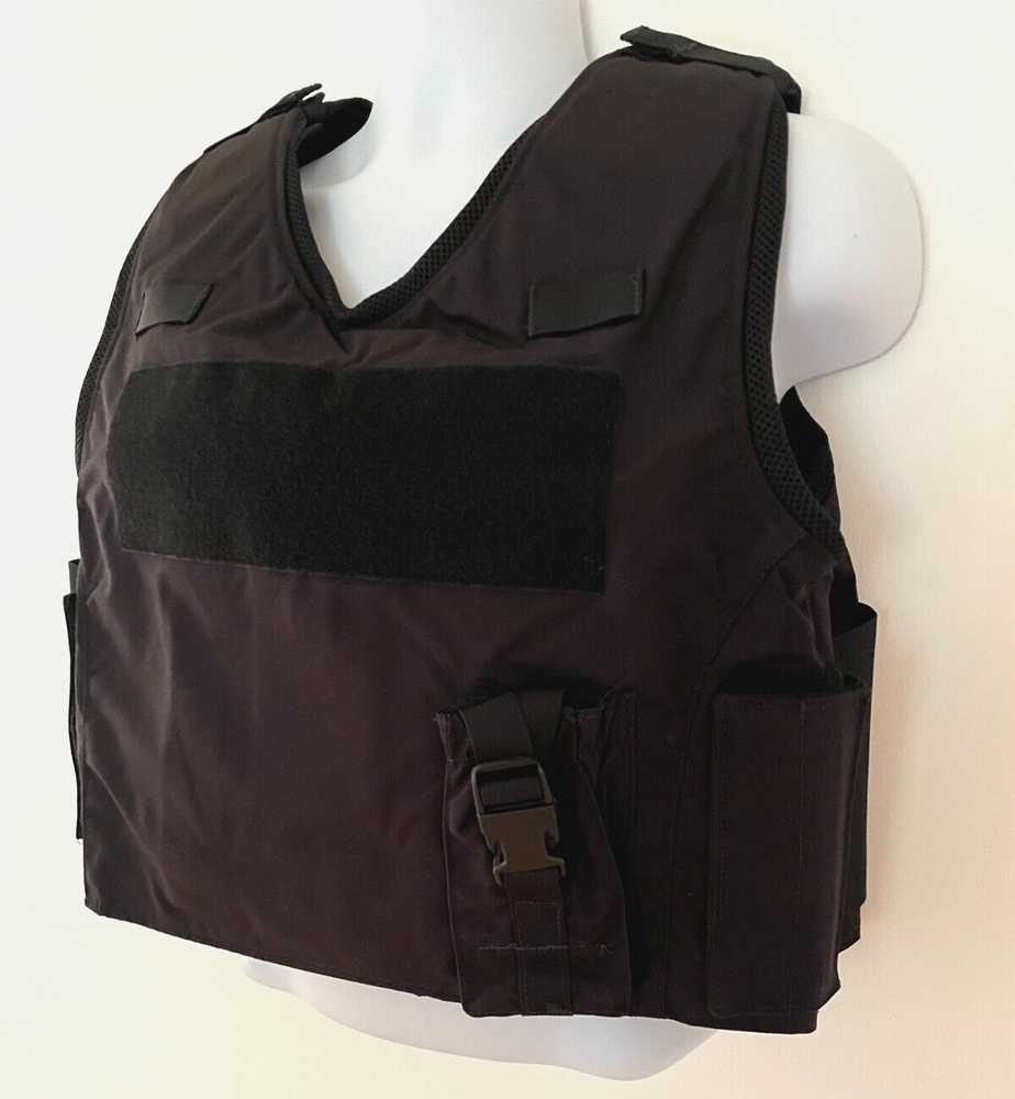 SECOND CHANCE Standard Tactical Clean Armor Carrier Side Open Large SHORT Black