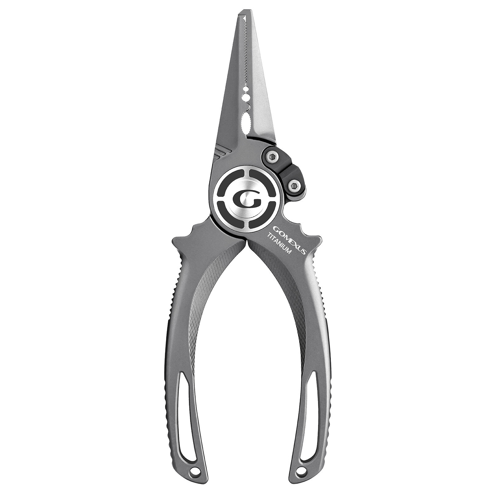 Gomexus Never Rust Titanium Fishing Plier 7'' Leather Sheath Lifetime Warranty