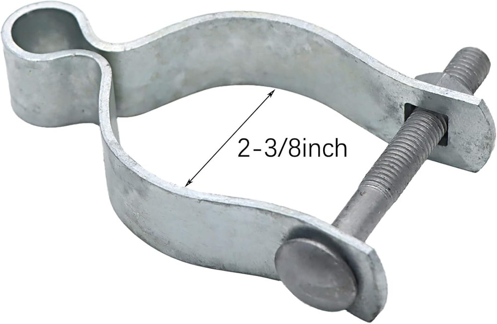 2 Pcs 2-3/8" Chain Link Fence Gate Post Hinge for outside Diameter Post/Pipe, Pr