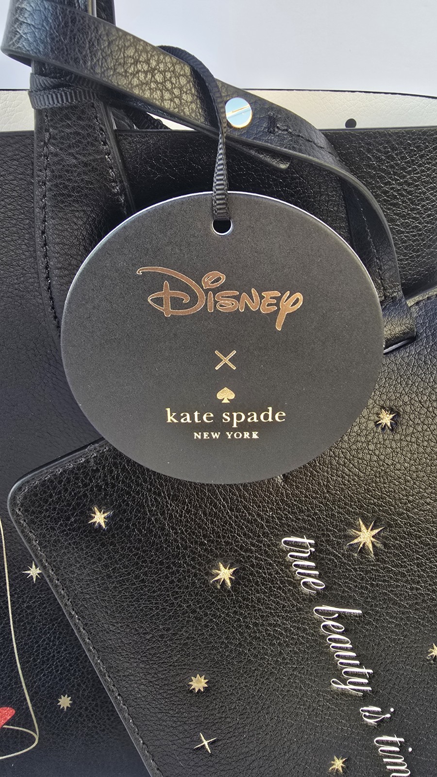 Disney X Kate Spade Beauty and the Beast Reversible Tote NWT with Wristlet Pouch