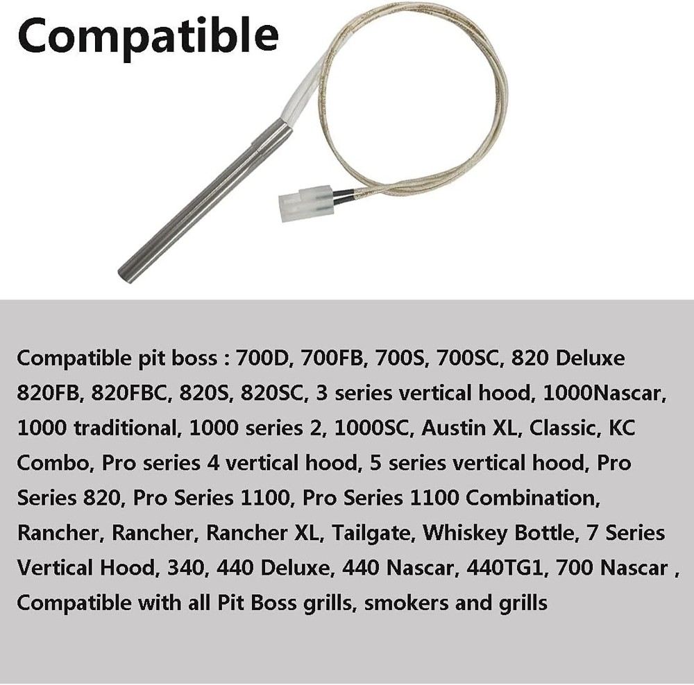 2 Pack Replacement for Pit Boss Hot Rod Ignitor Kit, Hot Igniter Kits Compatible