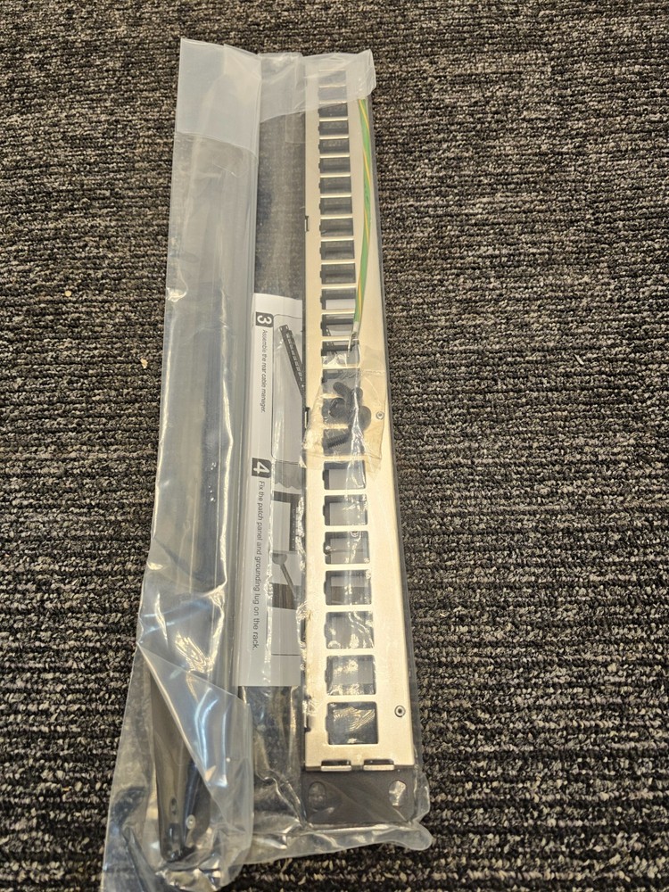 Wirepath WP-BPP-24 Rack Mount 24 Port Blank Patch Panel Black