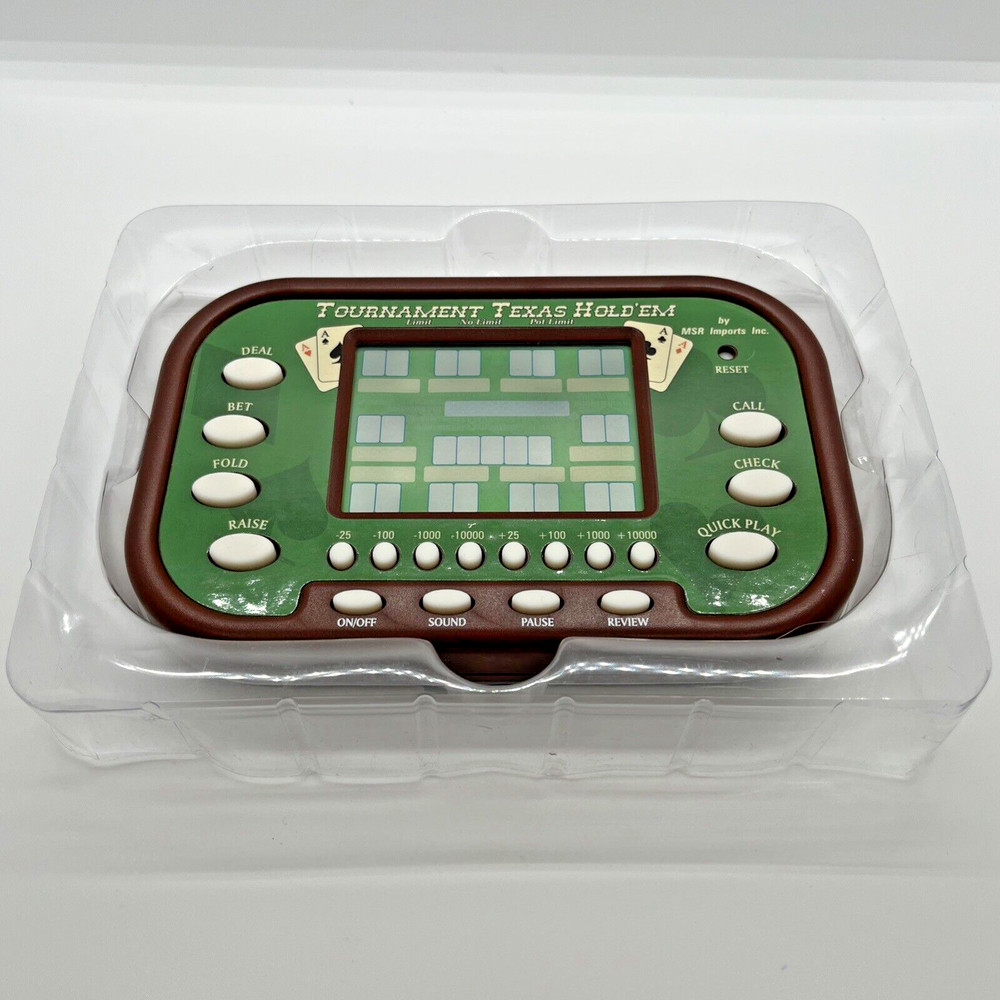 Tournament Texas Hold 'Em Electronic Handheld Game (2004)