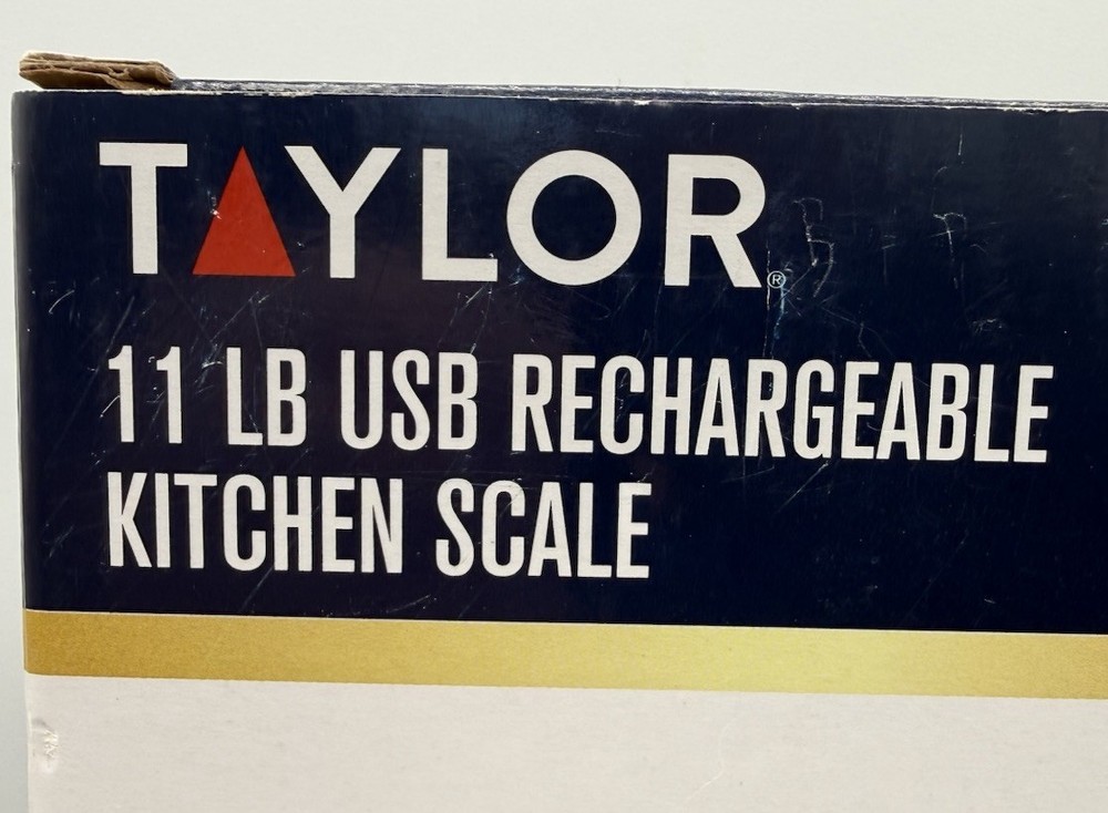 Kitchen Scale Taylor 11 LB USB Rechargeable Multi-Function Cord Included