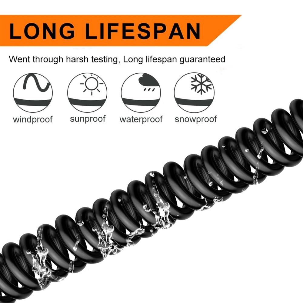 22 Gauge 2 Conductor Electrical Wire,150FT Black Stranded Low Voltage 22/2 Ca...