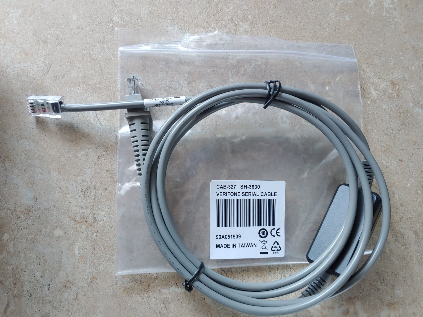 Datalogic Scanner Cable For Verifone Ruby 2, CI, C18 Topaz, XL COM8 RJ50 to RJ45