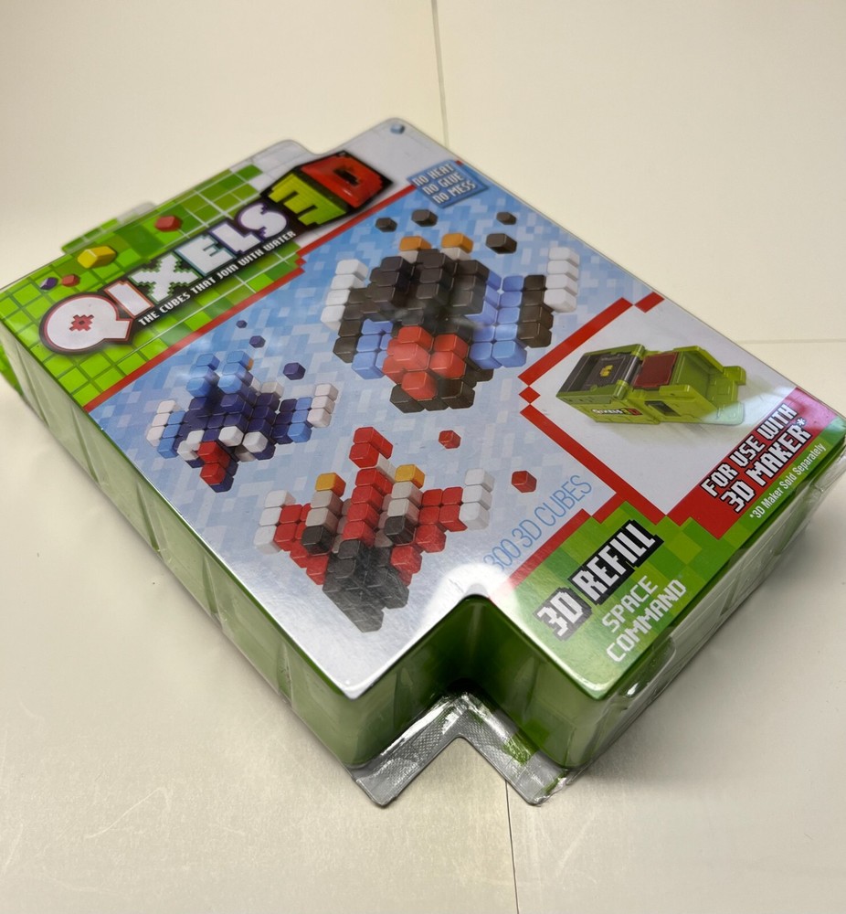 Qixels 3D Refill - Space Command - 300 3D Refill Cubes NEW NIP
