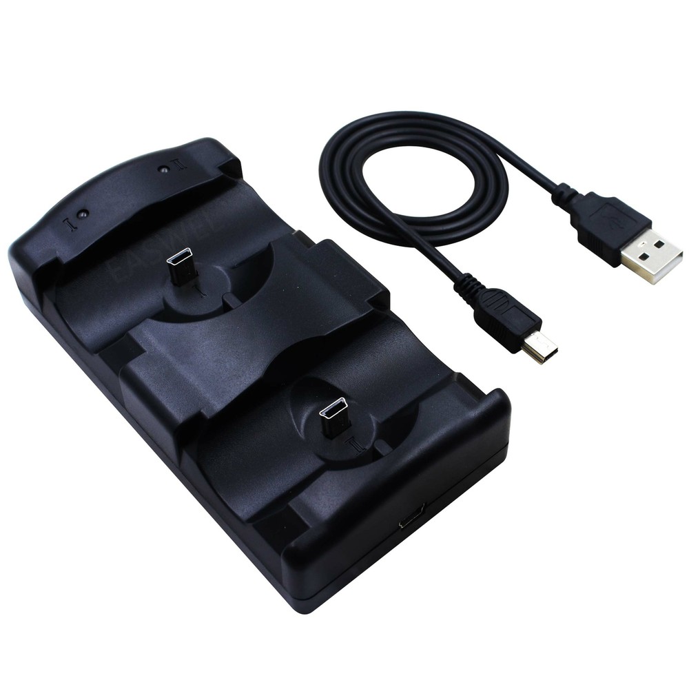 Dual USB Charger Charging Dock Station For Playstation 3 PS3 Move Controller