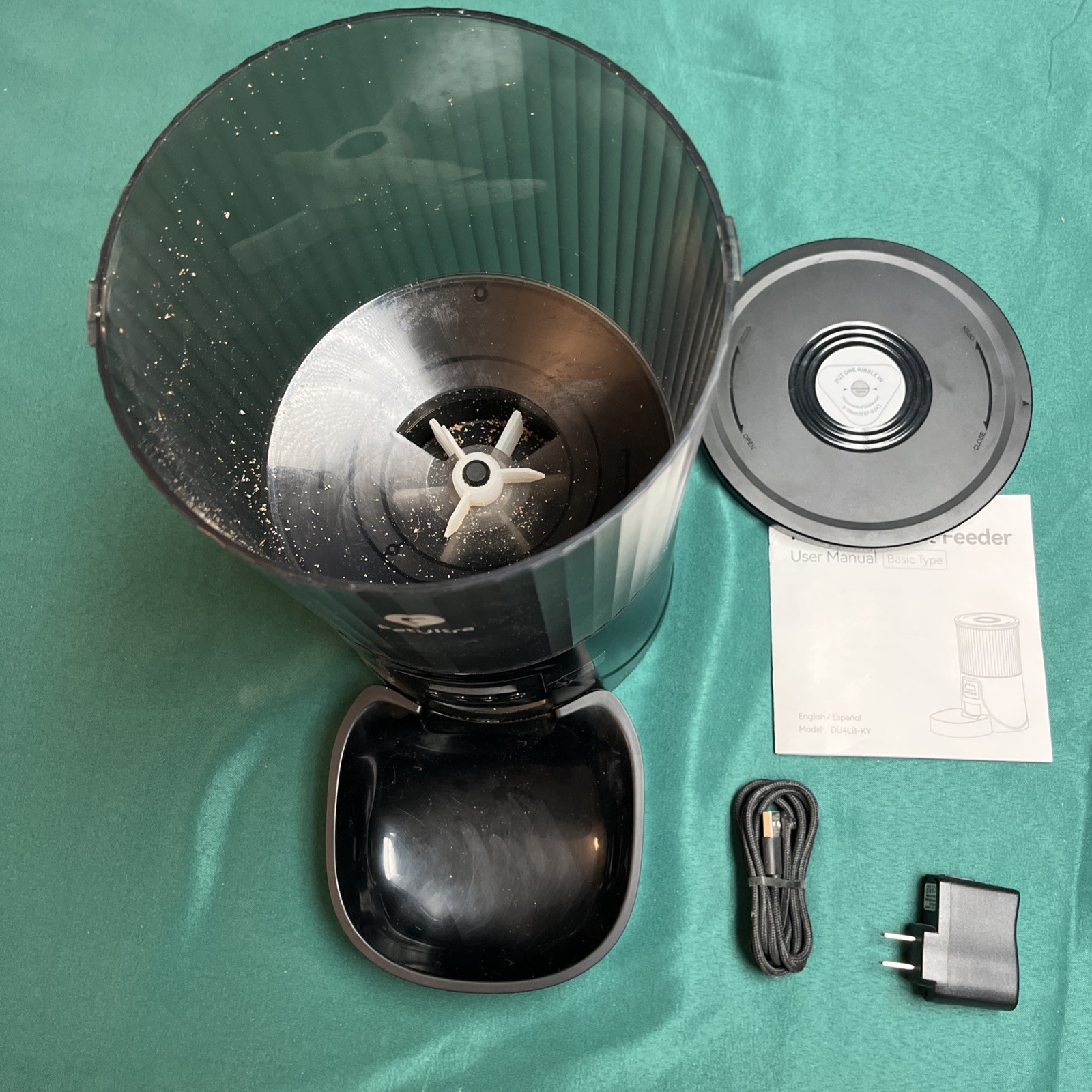 PETULTRA Automatic Cat/Dog Feeder Timed 4L Programmable 1-4 Meals,Voice Recorder