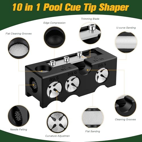 Billiards Pool cue Tips Replacement kit, Professional Pool Cue Tip Repair Kit,
