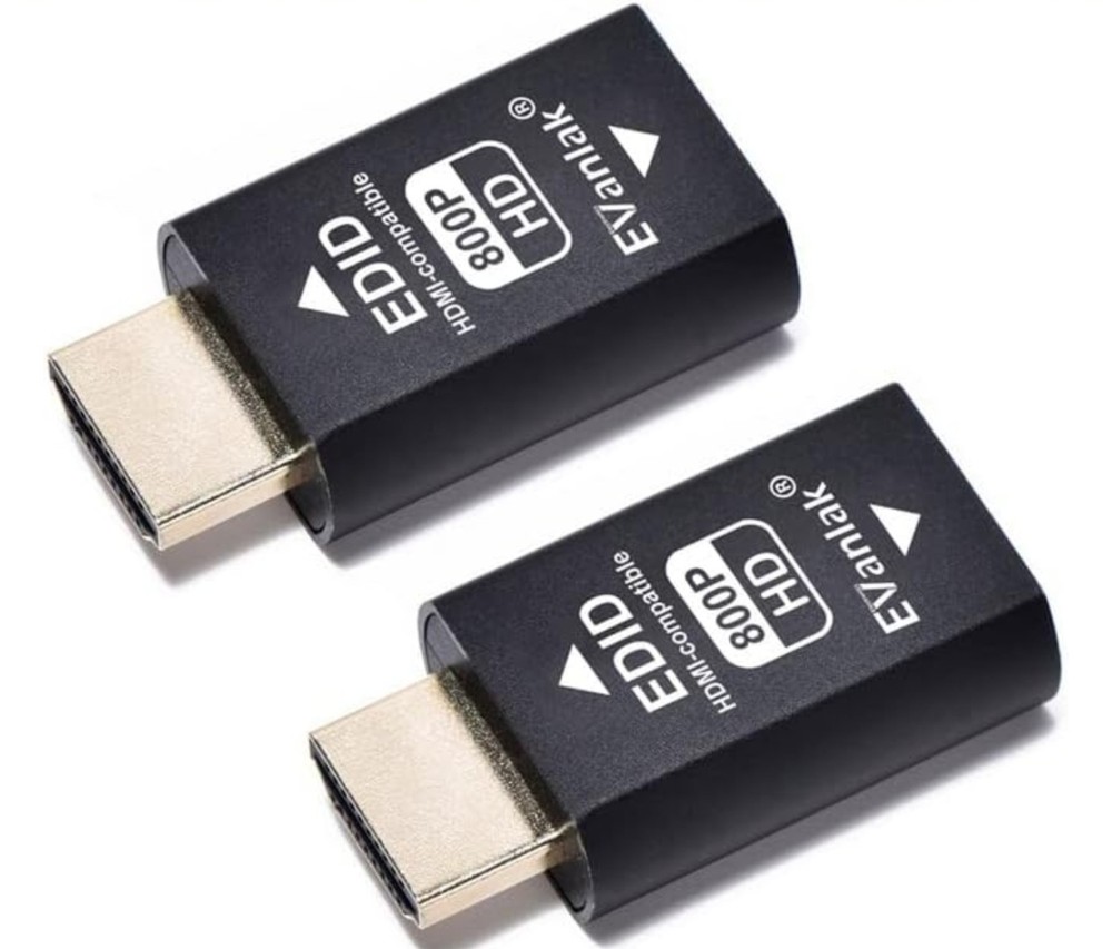 EVanlak Hdmi Edid Emulator Passthrough 3rd Generation 800p New