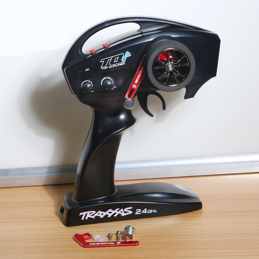 Aluminum Transmitter Steering Wheel Trigger One-Handed Control Adapter Red